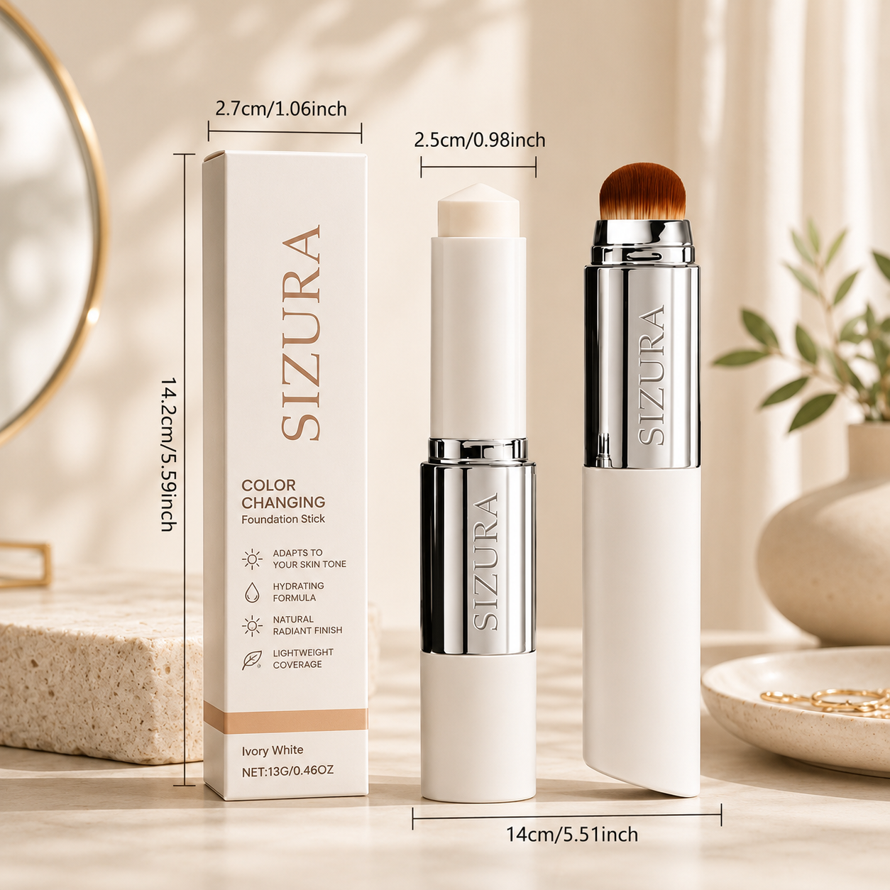Sizura™ Color-Changing Foundation Stick