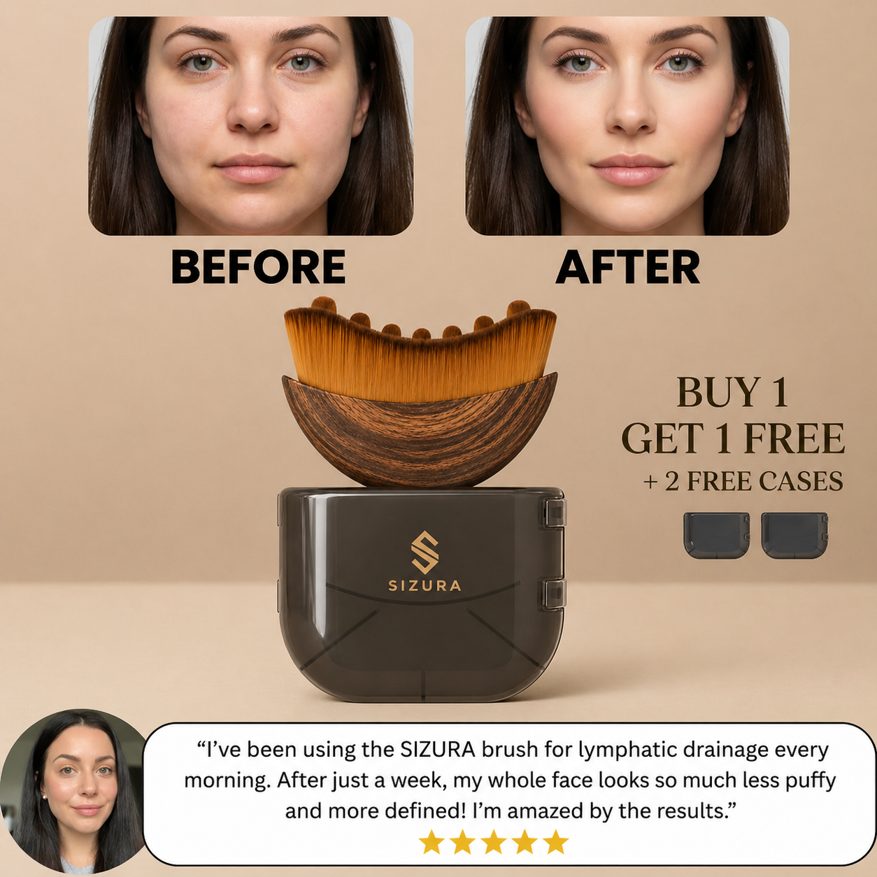 Sizura™ Lymphatic Face Brush